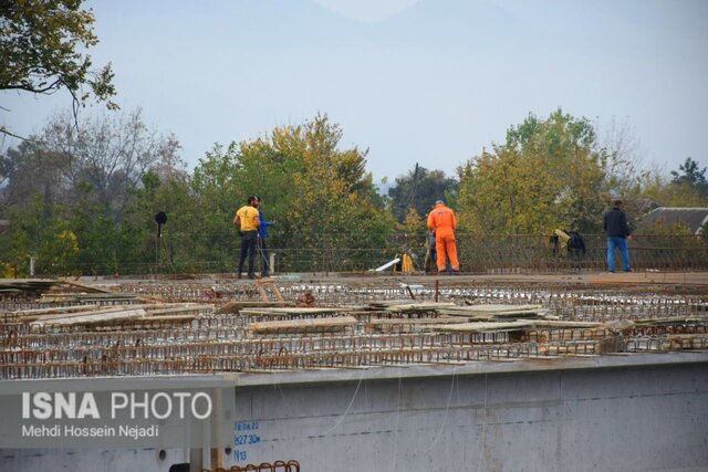 احداث پل مرزی اتومبیل رو در مرز آستارا + تصاویر