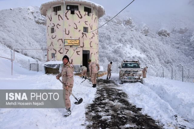 مرزبانی از وطن در سرمای استخوان سوز - هنگ مرزی آستارا