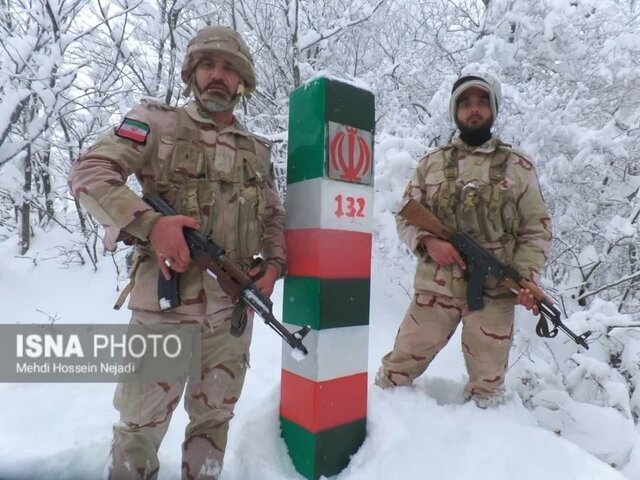 مرزبانی از وطن در سرمای استخوان سوز - هنگ مرزی آستارا