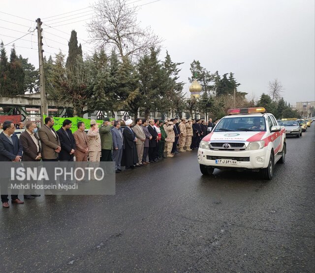 رژه خودرویی و موتوری مرزبانان آستارا در سالروز ورود امام خمینی(ره) به میهن