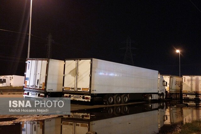 مانور ساماندهی کامیون های ترانزیتی و صادراتی در شهرستان مرزی آستارا