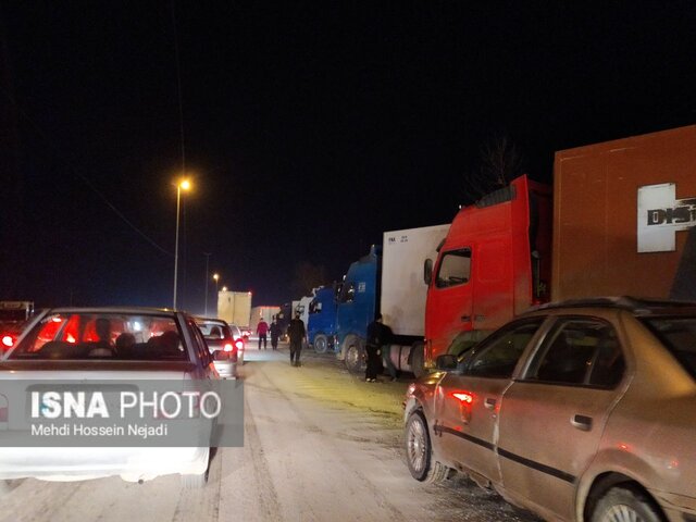 مانور ساماندهی کامیون های ترانزیتی و صادراتی در شهرستان مرزی آستارا