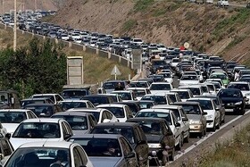 حجم سنگین ترافیک در شهرستان رودبار