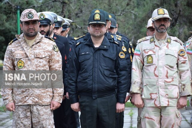 پرچم جمهوری اسلامی ایران در شهر مرزی آستارا به اهتزاز درآمد