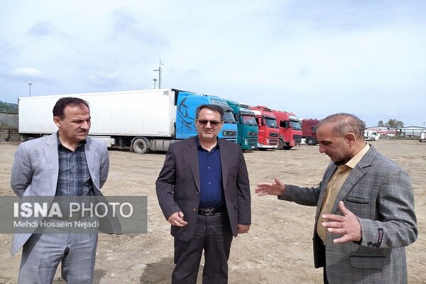 پیشرفت ۷۰ درصدی پارکینگ ویژه کامیون های ترانزیتی در پایانه بار آستارا
