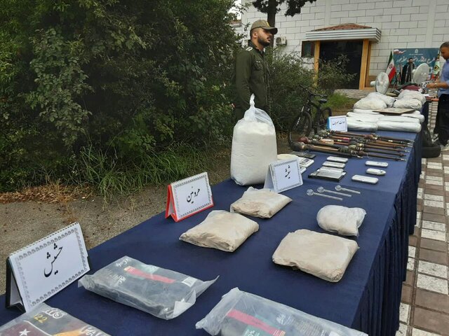 کشف ۱۹۶۰ کیلوگرمی انواع مواد مخدر در گیلان