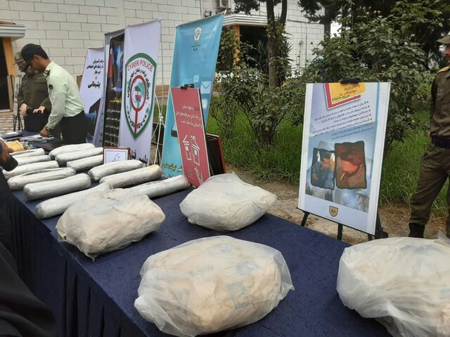 کشف ۱۹۶۰ کیلوگرمی انواع مواد مخدر در گیلان