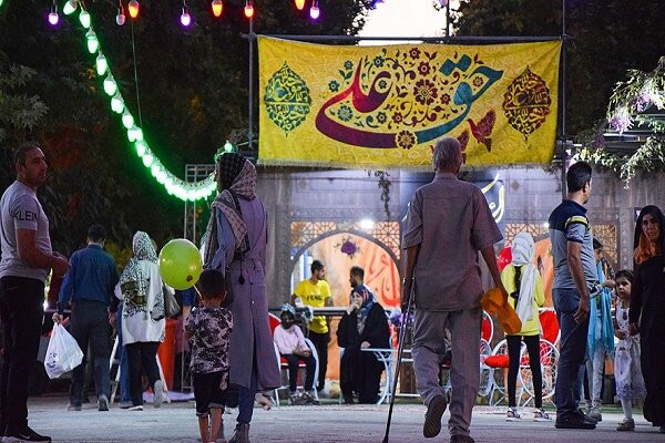 برگزاری جشن شب عید غدیر در میدان شهرداری رشت