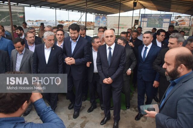 بازدید وزیر راه ایران و معاون نخست وزیر آذربایجان از زیرساخت های حمل و نقل آستارا