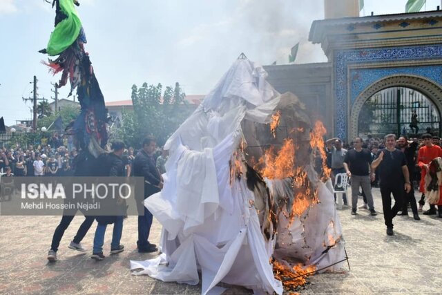 طنین فریاد "یا حسین" در شهرستان مرزی آستارا همزمان با عاشورای حسینی