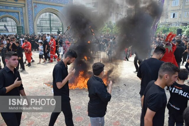 طنین فریاد "یا حسین" در شهرستان مرزی آستارا همزمان با عاشورای حسینی