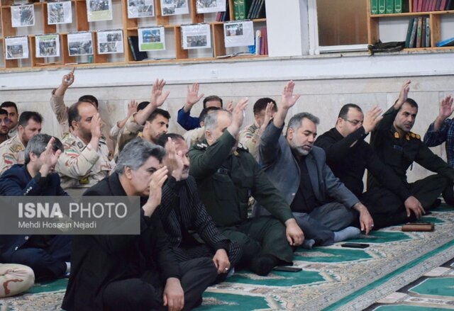 برگزاری مراسم عزاداری سومین روز شهادت امام حسین(ع) در سپاه ناحیه آستارا