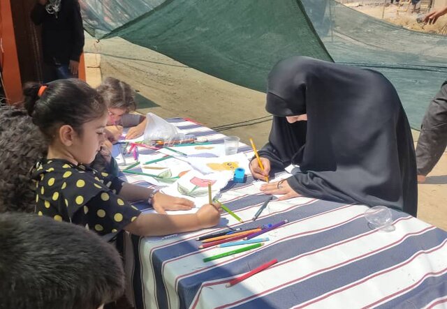 حضور دهه نودیها در موکب حبالحسین (ع) سنگر استان گیلان