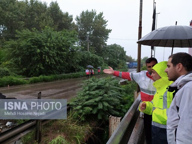 آبگرفتگی شدید در بازار ساحلی آستارا + تصاویر