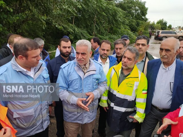 بازدید استاندار گیلان از مناطق سیل زده آستارا