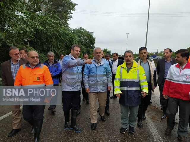 بازدید استاندار گیلان از مناطق سیل زده آستارا