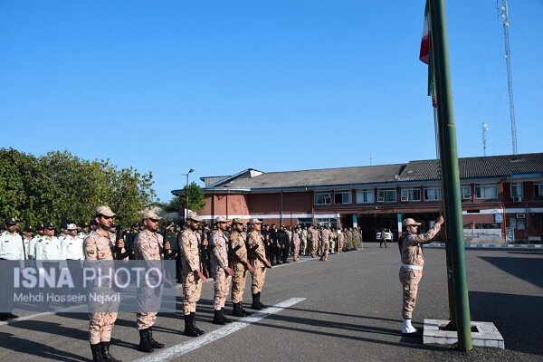 صبحگاه مشترک نیروهای مسلح در شهرستان مرزی آستارا برگزار شد