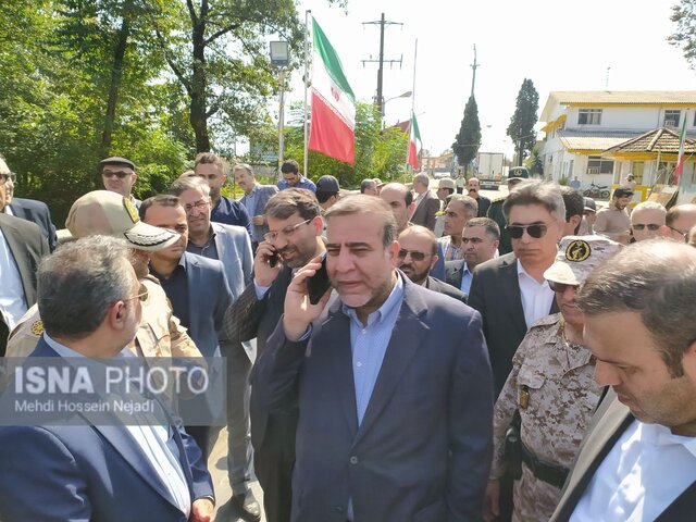 بازدید رؤسای کل گمرک و راهداری کشور از زیرساخت های اقتصادی آستارا + تصاویر