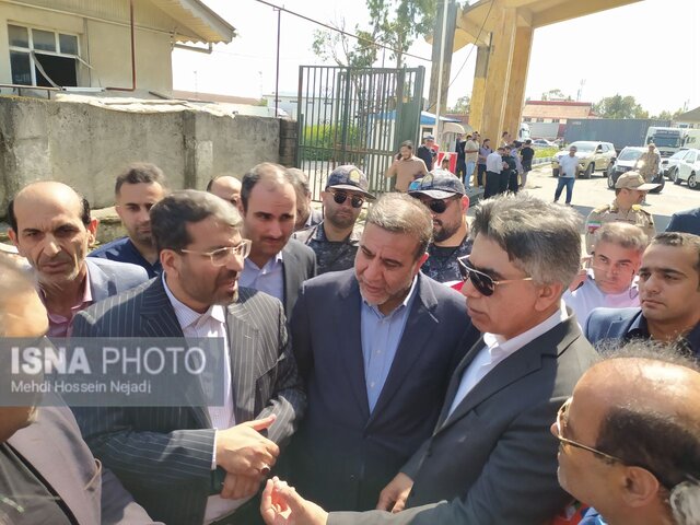 بازدید رؤسای کل گمرک و راهداری کشور از زیرساخت های اقتصادی آستارا + تصاویر