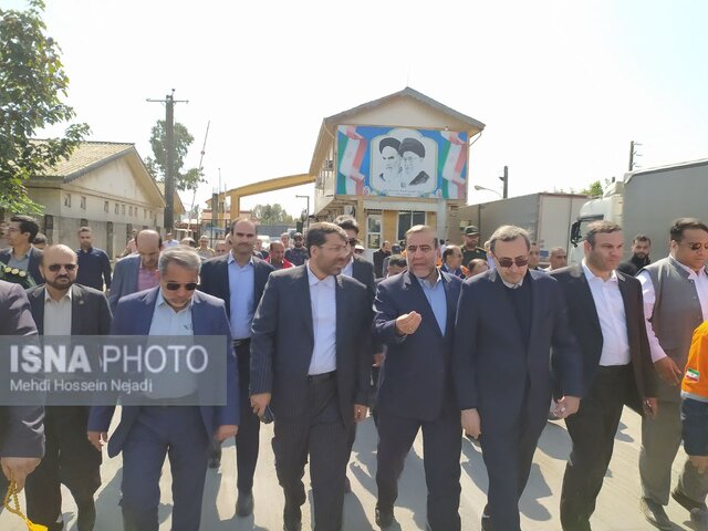بازدید رؤسای کل گمرک و راهداری کشور از زیرساخت های اقتصادی آستارا + تصاویر
