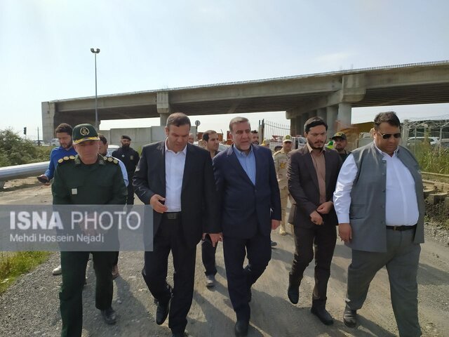 بازدید رؤسای کل گمرک و راهداری کشور از زیرساخت های اقتصادی آستارا + تصاویر