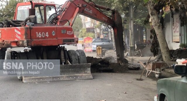 برخورد بیل مکانیکی با لوله گاز شهری سبب قطعی گاز در آستارا شد