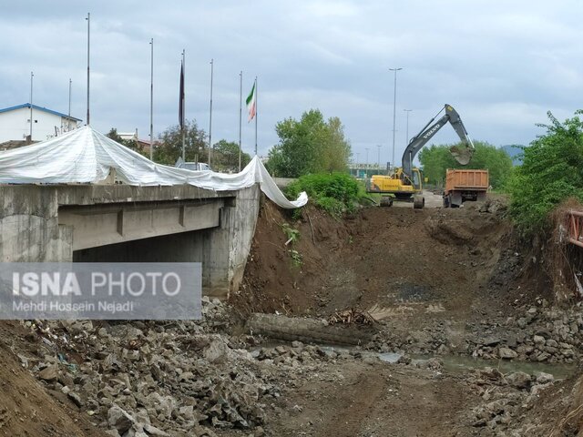 آغاز عملیات اجرایی بازسازی پل سیبلی در محور مواصلاتی آستارا به تالش