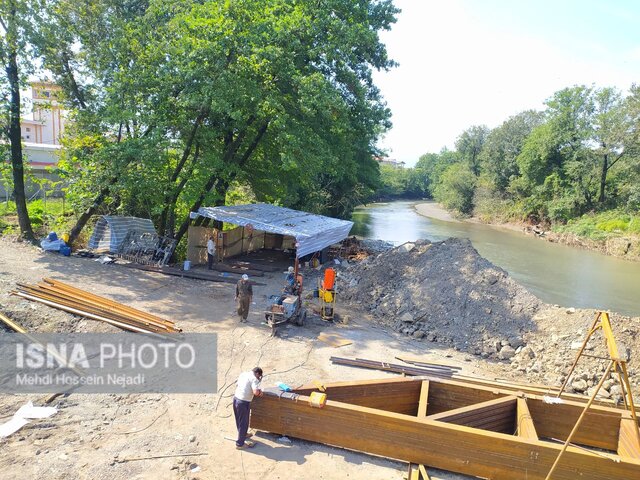 پیشرفت ۹۵ درصدی مقاوم سازی پل مرزی آستاراچای در مرز ایران و آذربایجان