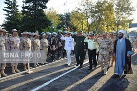 صبحگاه مشترک نیروهای مسلح شهرستان مرزی آستارا برگزار شد + تصاویر