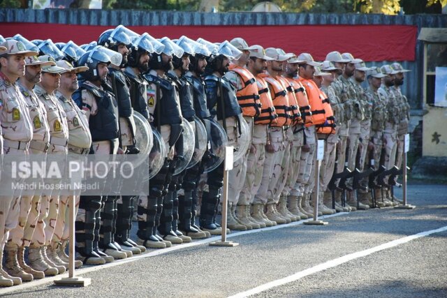 صبحگاه مشترک نیروهای مسلح شهرستان مرزی آستارا برگزار شد + تصاویر