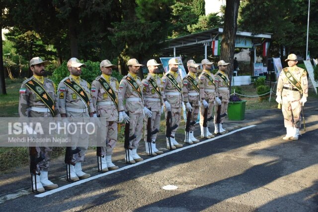 صبحگاه مشترک نیروهای مسلح شهرستان مرزی آستارا برگزار شد + تصاویر