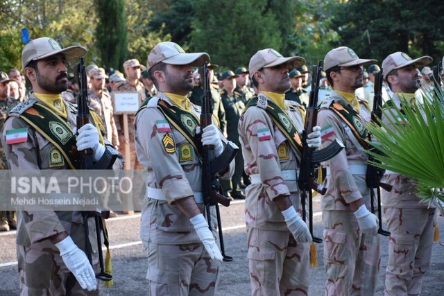 صبحگاه مشترک نیروهای مسلح شهرستان مرزی آستارا برگزار شد + تصاویر