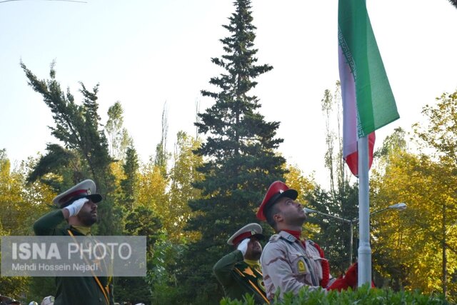 صبحگاه مشترک نیروهای مسلح شهرستان مرزی آستارا برگزار شد + تصاویر