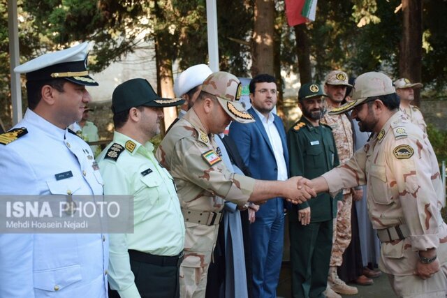صبحگاه مشترک نیروهای مسلح شهرستان مرزی آستارا برگزار شد + تصاویر