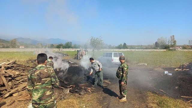 کشف ۱۴ سلاح شکاری در ماسال تا تخریب ۳ کوره تولید زغال غیرمجاز در تالش