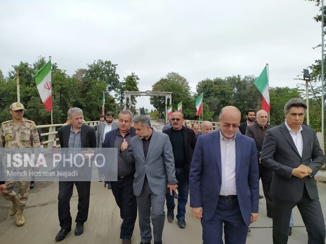 بازدید معاون اقتصادی استاندار گیلان از مرزهای سه گانه آستارا + تصاویر