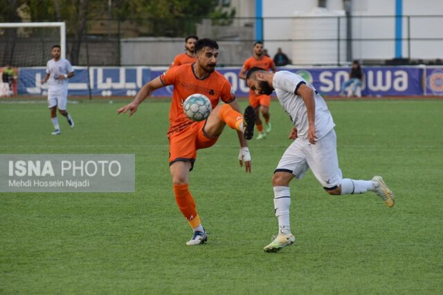 تیمهای فوتبال شهرداری آستارا و سایپا تهران به تساوی رضایت دادند + تصاویر