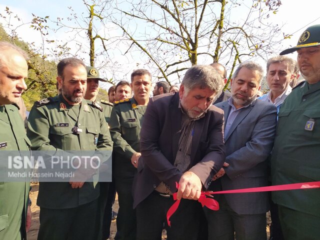 افتتاح پروژه آبخیزداری احداث دیواره حفاظتی روستای کوته کومه آستارا