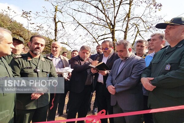 افتتاح پروژه آبخیزداری احداث دیواره حفاظتی روستای کوته کومه آستارا