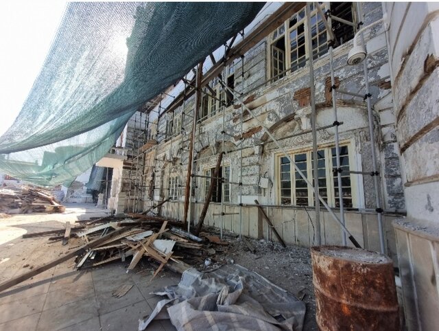 سقف پوششی بر فراز کارگاه مرمت بلدیه رشت قرار گرفت