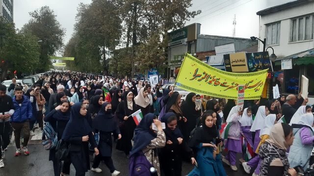 راهپیمایی ۱۳ آبان در شهرهای تالش و رضوانشهر برگزار شد