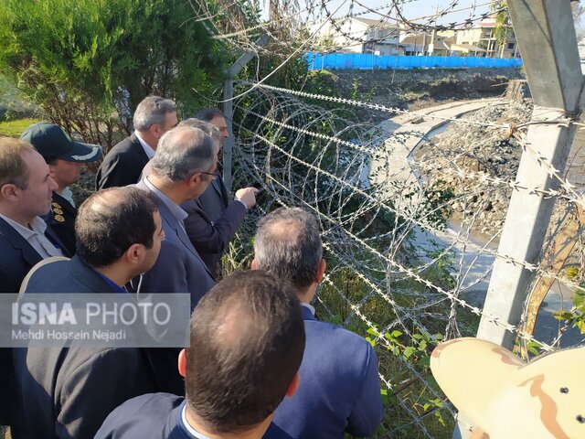 بازدید اعضای کار ویژه مرز شورای تامین گیلان از پروژه های مرزی آستارا + تصاویر