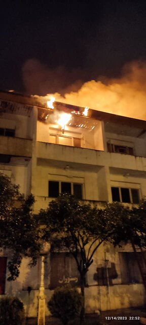 آتشسوزی در هتل ایران بندرانزلی