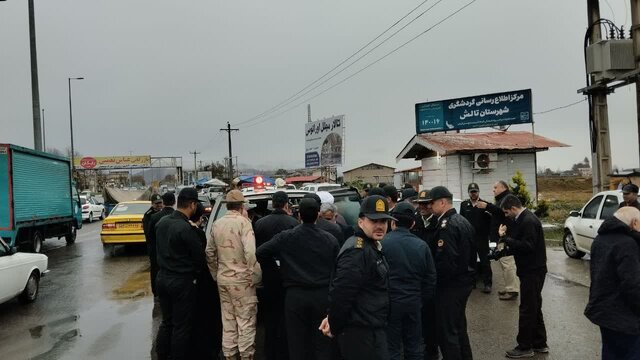 استقبال از مدافع امنیت تالشی حمله تروریستی راسک