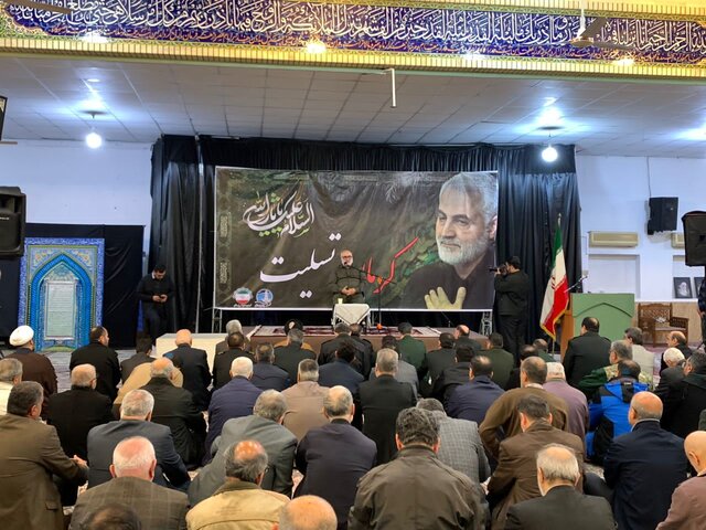 مراسم بزرگداشت شهدای کرمان در بندرانزلی برگزار شد