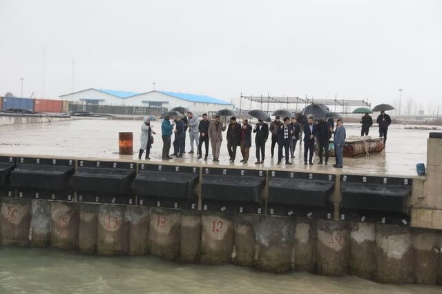 بازدید مشاور رئیس جمهور از طرح ملی اتصال منطقه آزاد انزلی به خط ریل سراسری