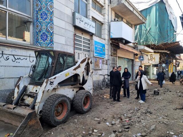 سنگفرش گذر خوراک رشت و پروژه کلانی که ادامه مییابد