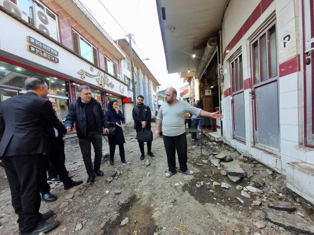 سنگفرش گذر خوراک رشت و پروژه کلانی که ادامه مییابد