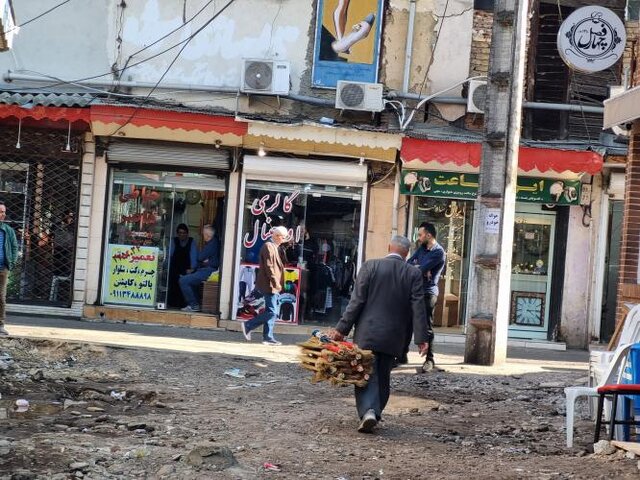 سنگفرش گذر خوراک رشت و پروژه کلانی که ادامه مییابد