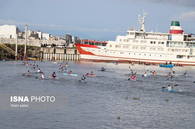 تالاب انزلی؛ میزبان اردوی تیم ملی قایقرانی+ویدئو